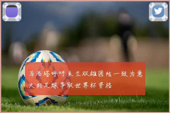 马洛塔呼吁米兰双雄团结一致为意大利足球争取世界杯资格