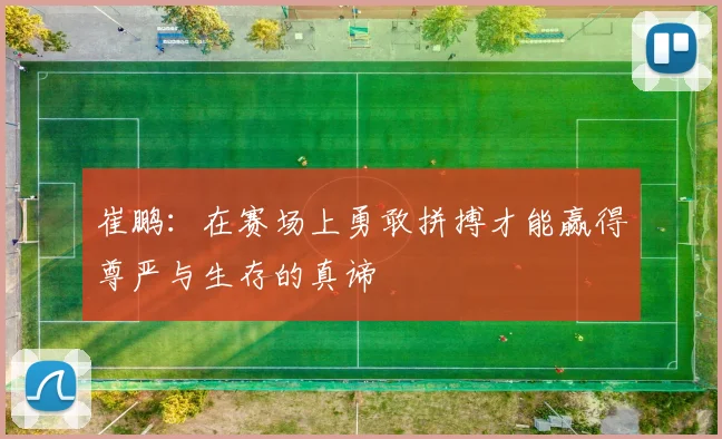 崔鹏：在赛场上勇敢拼搏才能赢得尊严与生存的真谛