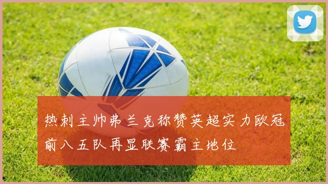 热刺主帅弗兰克称赞英超实力欧冠前八五队再显联赛霸主地位